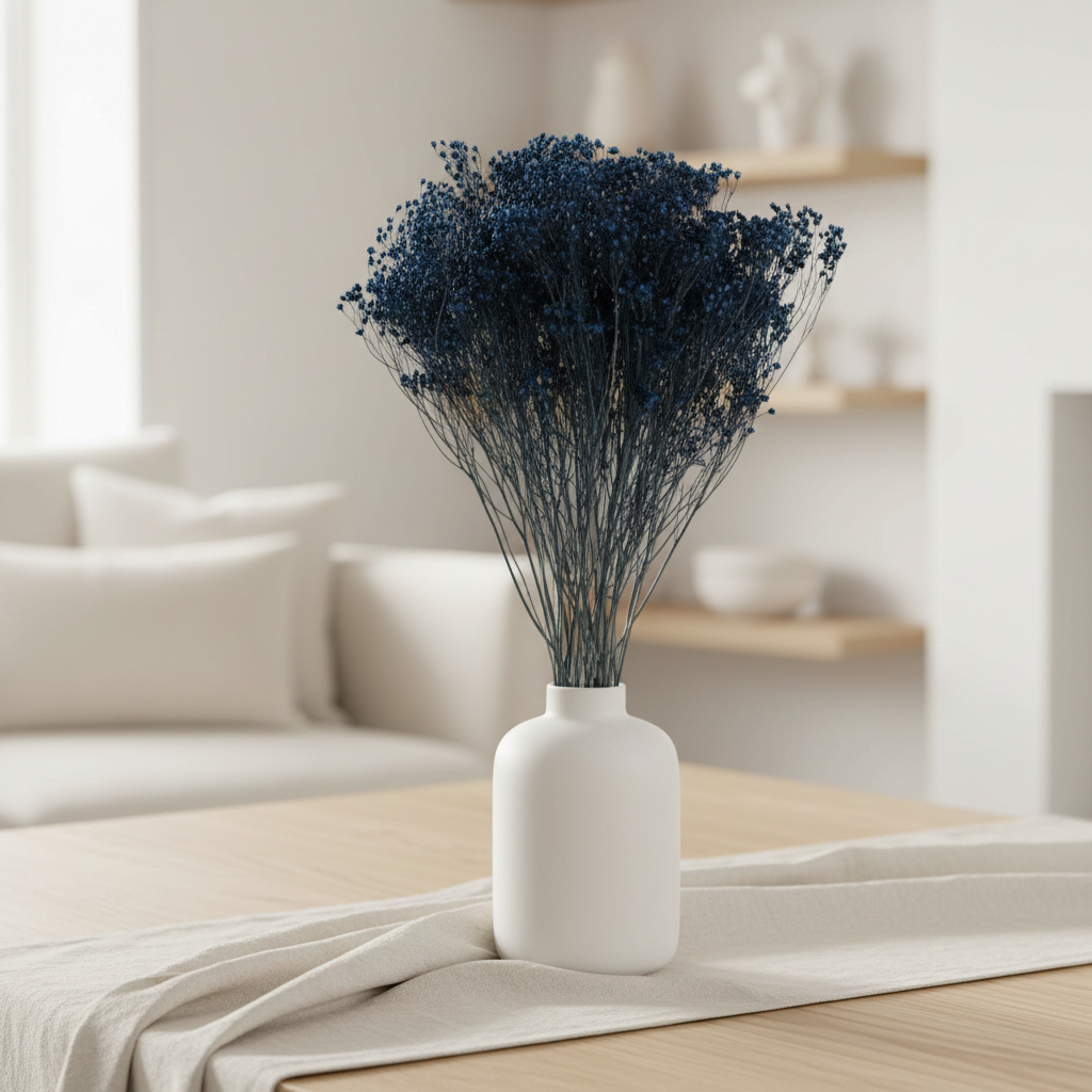 Sušený Broom Bloom tmavě modrá ve váze